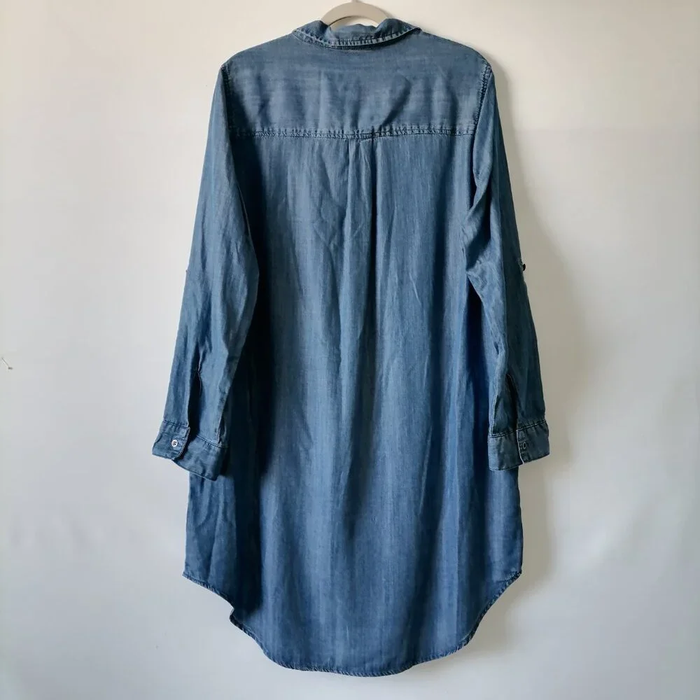 Velvet Heart Denim Blue High-Low Shirt Dress - Picture 5 of 8